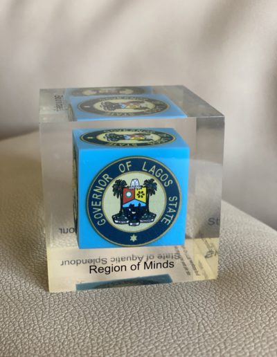 Mementos by the Governor of Lagos state, Nigeria