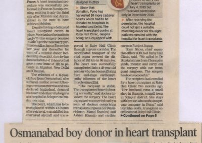 Osmanabads Boy, Donor in Pune's 1st Heart Transplant